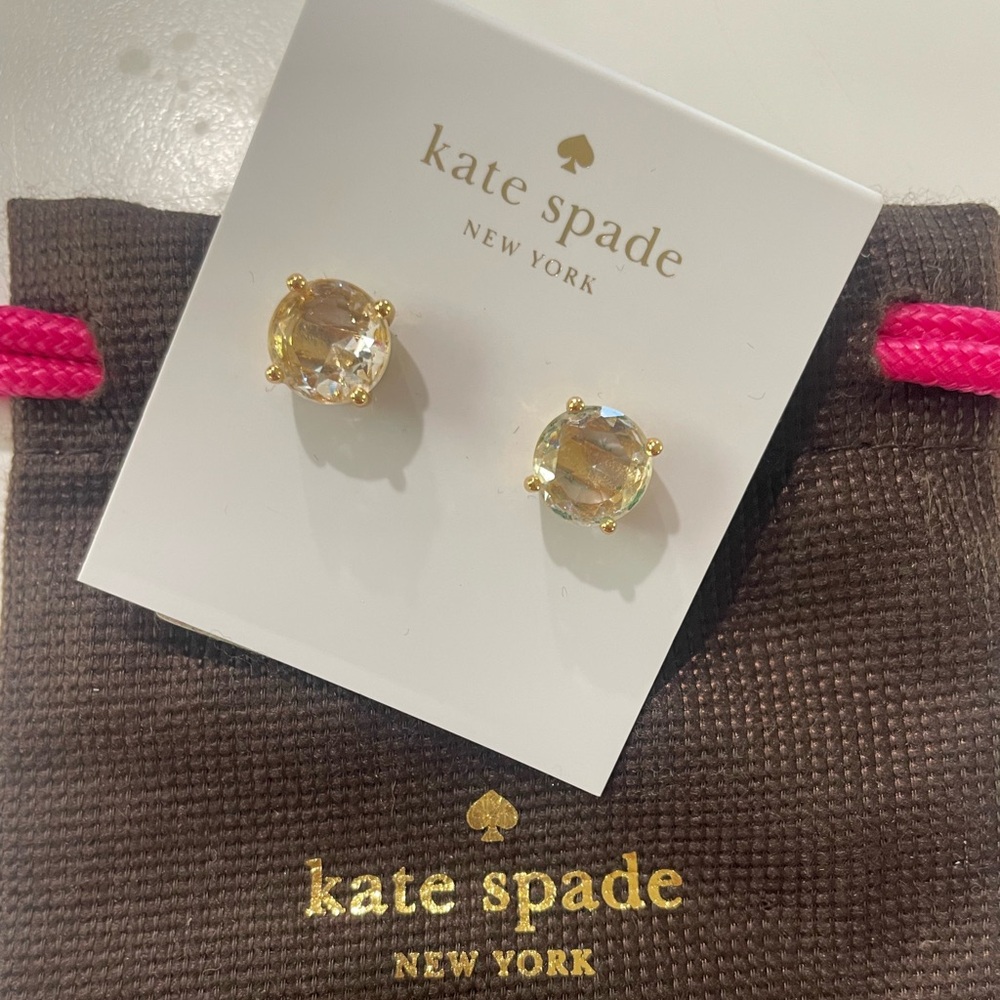 Kate Spade Clear Stud Earrings